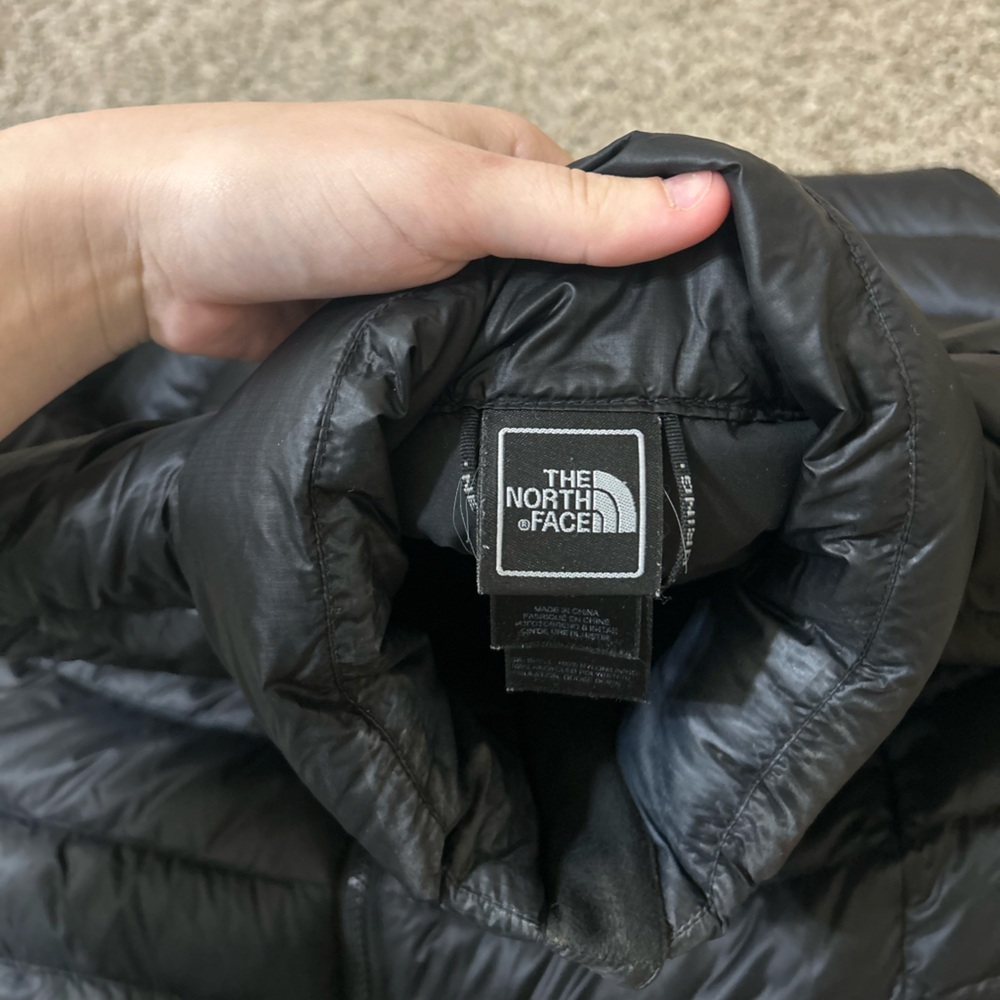 The North Face 700 Women's Black Puffer Trench Coat Jacket Size Small Full Zip S - Picture 5 of 15